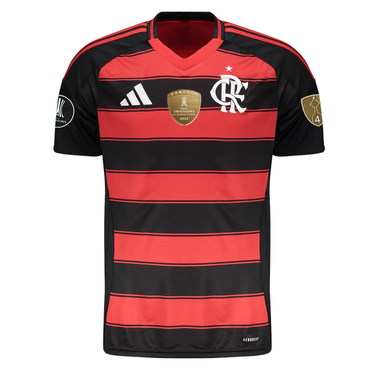 Camisa Adidas Flamengo I 2025 Patch Tetra Campeão